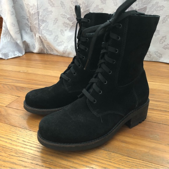 La CANADIENNE Shoes - La Canadienne Lace Up Moto Boots